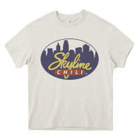 Cream Skyline Chili Resto Heavy Core Tee - artisFamous