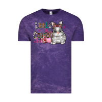 Cloud Purple Little Miss Cotton Tail Vintage Tee - CowhideDigitalArt