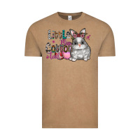 Vintage Coffee Little Miss Cotton Tail Vintage Tee - CowhideDigitalArt