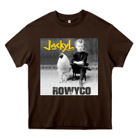 Chocolate Brown rowyco Heavy Core Tee - artisFamous