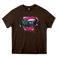 Chocolate Brown falling in reverse ban drock Heavy Core Tee - artisFamous
