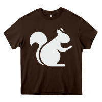 Chocolate Brown squirrel Heavy Core Tee - artisFamous