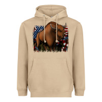 Mushroom American Bison Heavyweight Hoodie - Jasminsmagicworld