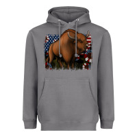 Storm American Bison Heavyweight Hoodie - Jasminsmagicworld