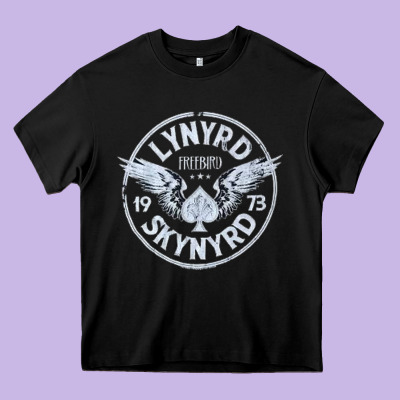 Linyrd Skynyrd Heavy Core Tee Designed By Artisfamous