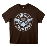 Chocolate Brown linyrd skynyrd Heavy Core Tee - artisFamous