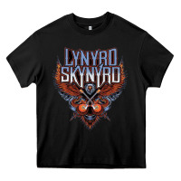 Black linyrd skynyrd Heavy Core Tee - artisFamous