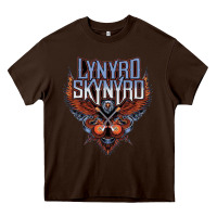 Chocolate Brown linyrd skynyrd Heavy Core Tee - artisFamous