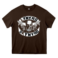Chocolate Brown linyrd skynyrd Heavy Core Tee - artisFamous
