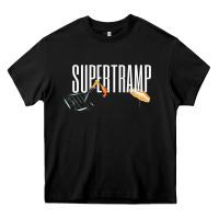 Black supertramp Heavy Core Tee - artisFamous