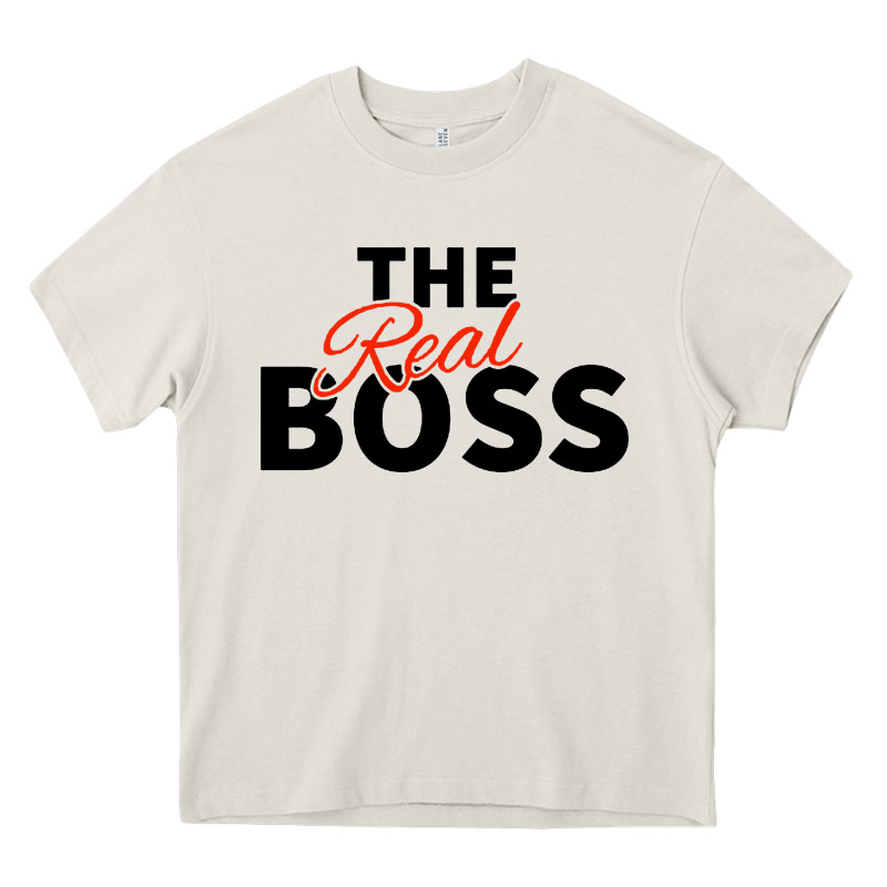 The Real Boss Matching Couple Heavy Core Tee by artisFamous | Teevron
