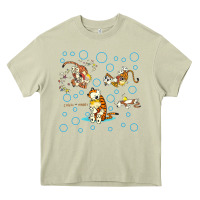 Mossy calvin and hobbes Heavy Core Tee - artisFamous