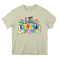 Mossy I am enough Heavy Core Tee - FaDigitalArtStudio