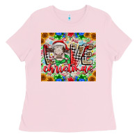 Love Christmas Cow Ladies Tee | Teevron