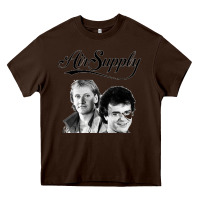 Chocolate Brown air supply 9 Heavy Core Tee - artisFamous