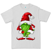 Dove Grey green christmas gnomes Premium Tee - FaDigitalArtStudio