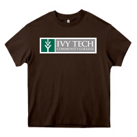 Chocolate Brown Ivy Tech Community College of Indiana Heavy Core Tee - artisFamous