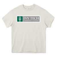 Cream Ivy Tech Community College of Indiana Heavy Core Tee - artisFamous