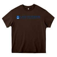 Chocolate Brown Lake Superior College (LSSU) Heavy Core Tee - artisFamous