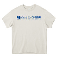 Cream Lake Superior College (LSSU) Heavy Core Tee - artisFamous