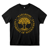 Black Maharishi International College Heavy Core Tee - artisFamous