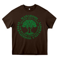 Chocolate Brown Maharishi International College Heavy Core Tee - artisFamous