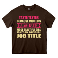 Taste Tester Funniest Isn't A Jobtitle Heavy Core Tee | Teevron