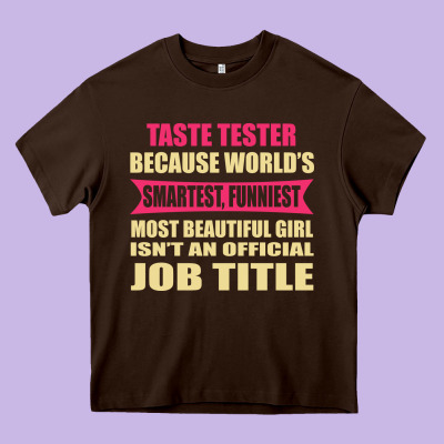 Taste Tester Funniest Isn't A Jobtitle Heavy Core Tee Designed By Artisfamous