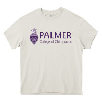 Cream Palmer College of Chiropractic Heavy Core Tee - artisFamous