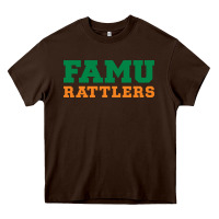Chocolate Brown Famu Rattlers Heavy Core Tee - artisFamous