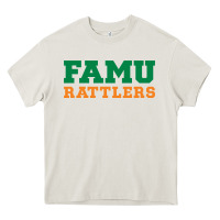 Cream Famu Rattlers Heavy Core Tee - artisFamous
