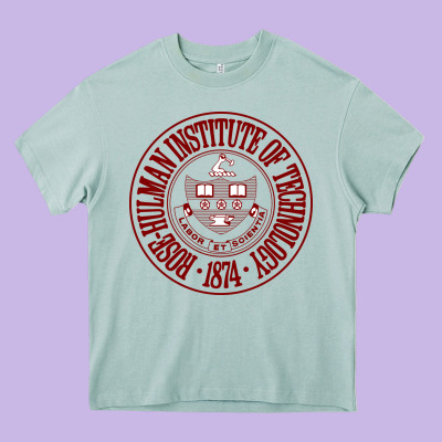 Rose–hulman Institute Of Technology College Heavy Core Tee Designed By Artisfamous