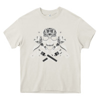 Cream guns & roses 7 Heavy Core Tee - artisFamous
