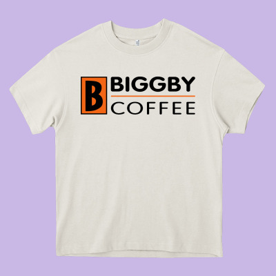 Biggby Coffee Heavy Core Tee Designed By Artisfamous