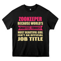 Black zookeeper funniest isn't a jobtitle Heavy Core Tee - artisFamous