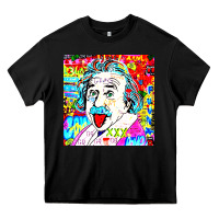 Black POP ART RETRO Heavy Core Tee - artisFamous