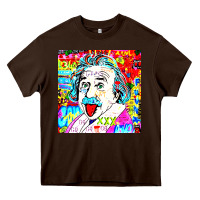 Chocolate Brown POP ART RETRO Heavy Core Tee - artisFamous