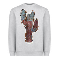 Heather Grey Cowhide Old Cactus Heavyweight Sweatshirt - RanaPortraitStore