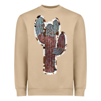 Mushroom Cowhide Old Cactus Heavyweight Sweatshirt - RanaPortraitStore