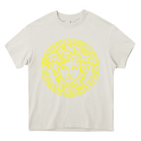 Cream VINTAGE  Medusa Heavy Core Tee - artisFamous