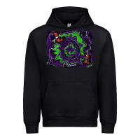 Black halloween witch hat backgraund Urban Hoodie - RanaPortraitStore