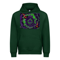 Foreset Green halloween witch hat backgraund Urban Hoodie - RanaPortraitStore