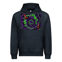 Navy halloween witch hat backgraund Urban Hoodie - RanaPortraitStore