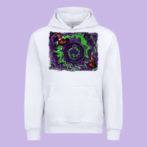 Halloween Witch Hat Backgraund Urban Hoodie Designed By Ranaportraitstore