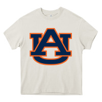 Cream auburn tigers Heavy Core Tee - artisFamous