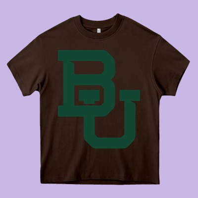 Baylor Athletics Heavy Core Tee Designed By Artisfamous