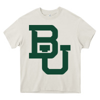 Cream baylor athletics Heavy Core Tee - artisFamous