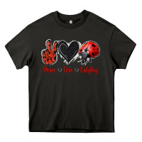 Asphalt Peace Love Ladybug Heavy Core Tee - Jasminsmagicworld