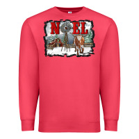 Cardinal noel with windmill and farm Premium Sweatshirt - RanaPortraitStore
