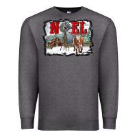 Charcoal Heather noel with windmill and farm Premium Sweatshirt - RanaPortraitStore